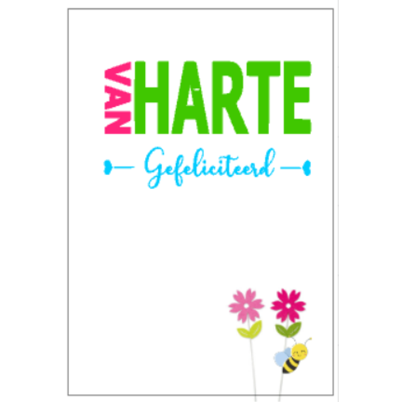 Van harte gefeliciteerd 1 - kaart